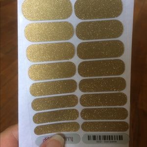Full sheet of gold sparkle jamberry